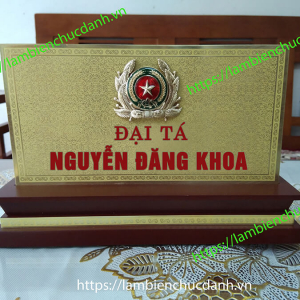 biển chức danh công an 2